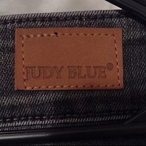 JUDY BLUE Cute Cuff Dark Wash Distressed Skinny Fit Jeans. Plus Size 16W Woman's